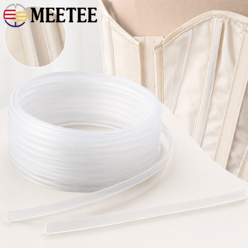 Textile Sewing Support - เทปพลาสติกใสสำหรับเสริมโครงชุดชั้นใน ขนาด 20 เมตร 4 มม.