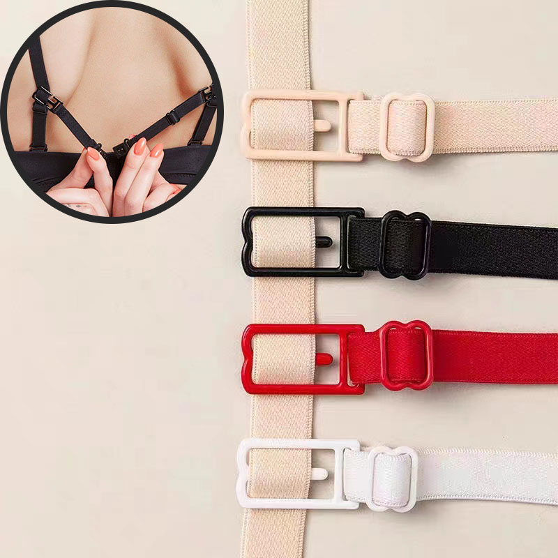 Elastic Waistband Roll - 6ชิ้นคลิปสายเสื้อชั้นในยืดหยุ่นที่จับปรับได้กันสายเดี่ยวผ้าลื่น-สายรัดปกปิด-ควบคุมความแตกแยก