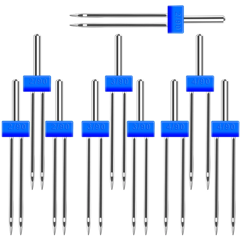 Twin Needle Stretch - เข็มเย็บผ้าคู่ KRABALL สำหรับอะไหล่จักรเย็บผ้า Brother สำหรับเครื่องมือในครัวเรือน เข็มจักรเย็บผ้า