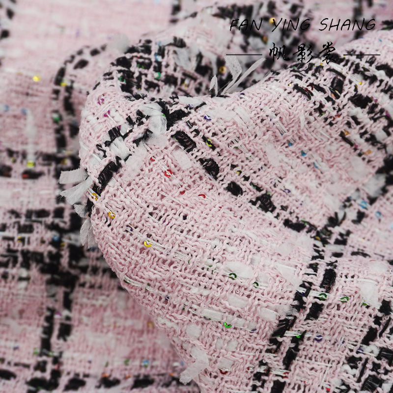 ผ้าทวีดลายสก็อตสีชมพูคลาสสิกปร - Sewing Tweed บทวิจารณ์และราคา
