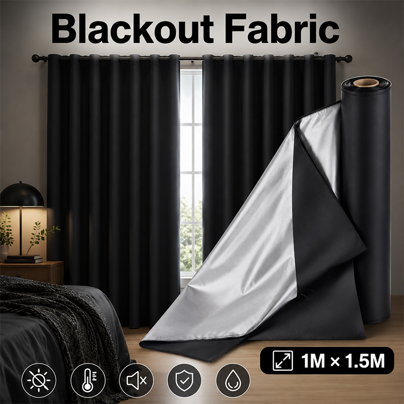 ผ้ากันแสงสีดำเคลือบเงิน 1 เมตร - Sewing Cloth บทวิจารณ์และราคา
