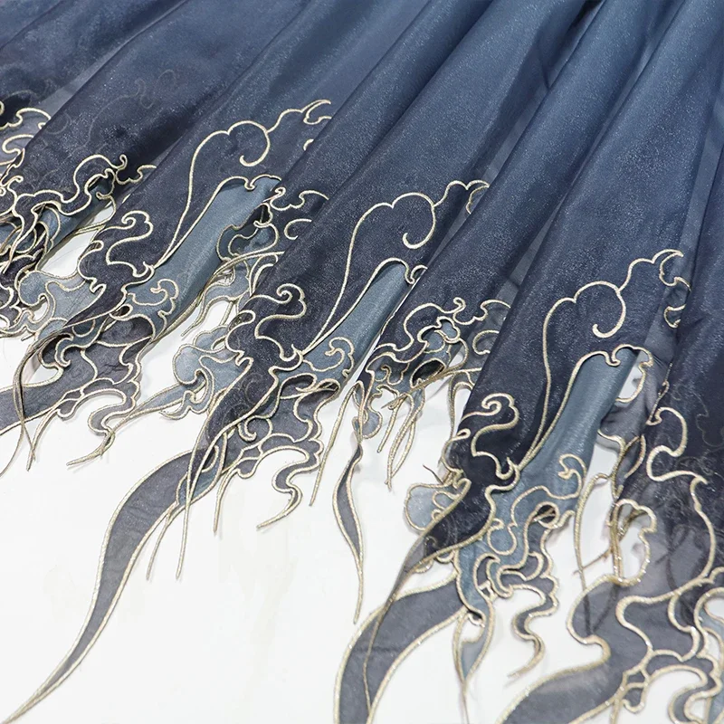 ผ้าปักลายดอกบัวแบบจีนไล่เฉดสี  - Sewing Cloth บทวิจารณ์และราคา