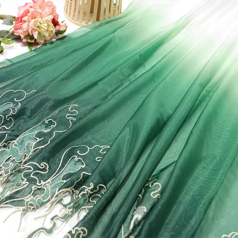 ผ้าปักลายดอกบัวแบบจีนไล่เฉดสี  - Sewing Cloth บทวิจารณ์และราคา