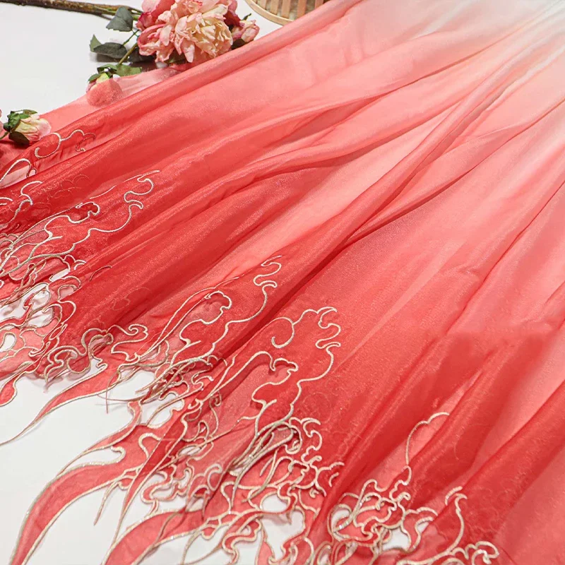 ผ้าปักลายดอกบัวแบบจีนไล่เฉดสี  - Sewing Cloth บทวิจารณ์และราคา