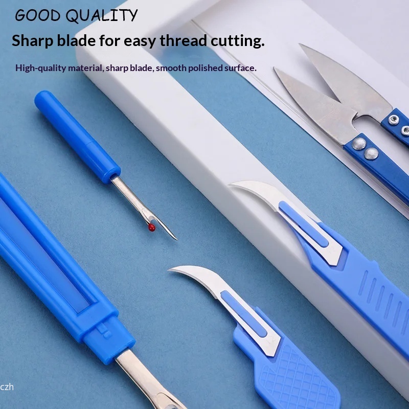 ชุดอุปกรณ์แกะด้ายเย็บผ้าสีน้ำเ - Sewing Kit บทวิจารณ์และราคา