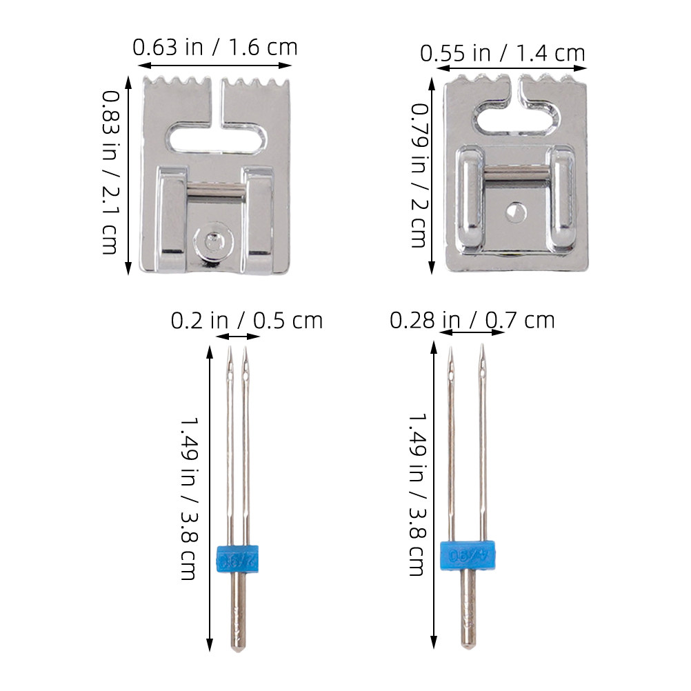 เข็มจักรเย็บผ้าแบบสองรู 2 ขนาด - Twin Needle Stretch บทวิจารณ์และราคา
