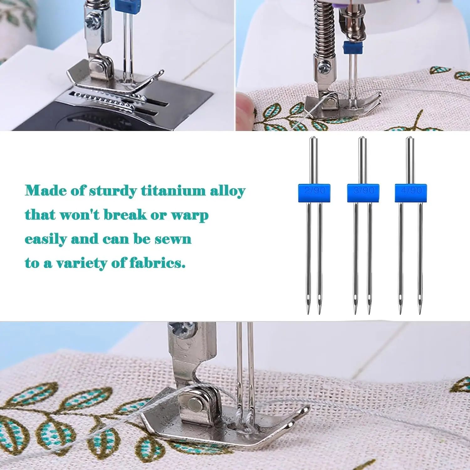 เข็มเย็บผ้าคู่แบบยืดได้ สำหรับ - Twin Needle Stretch บทวิจารณ์และราคา