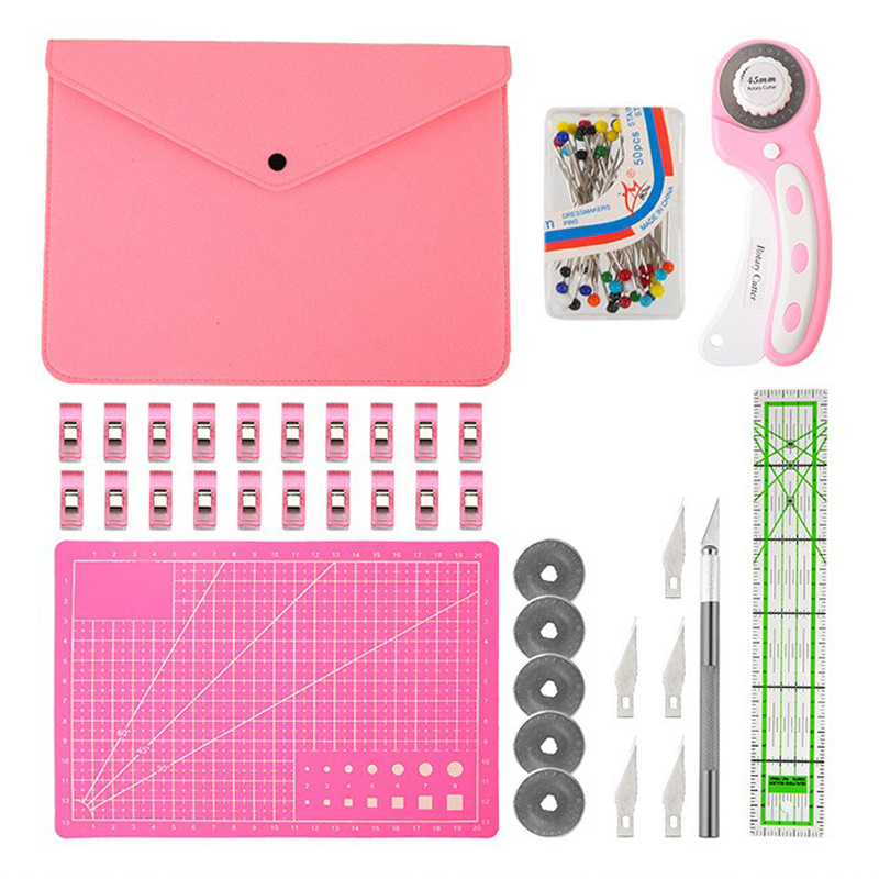 โรตารี่ชุดตัดสีชมพู-ชุดเย็บผ้า - Rotary Cutter Fabric บทวิจารณ์และราคา