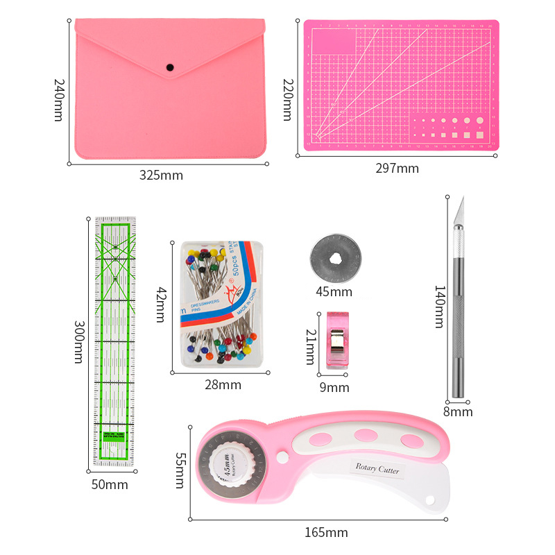 โรตารี่ชุดตัดสีชมพู-ชุดเย็บผ้า - Rotary Cutter Fabric บทวิจารณ์และราคา
